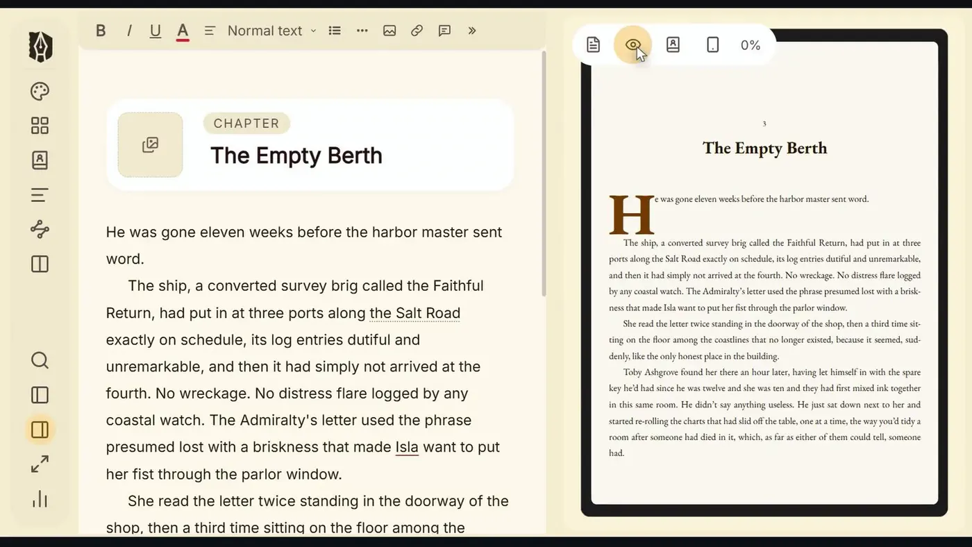 The same chapter as a Kindle will set it, with a drop cap