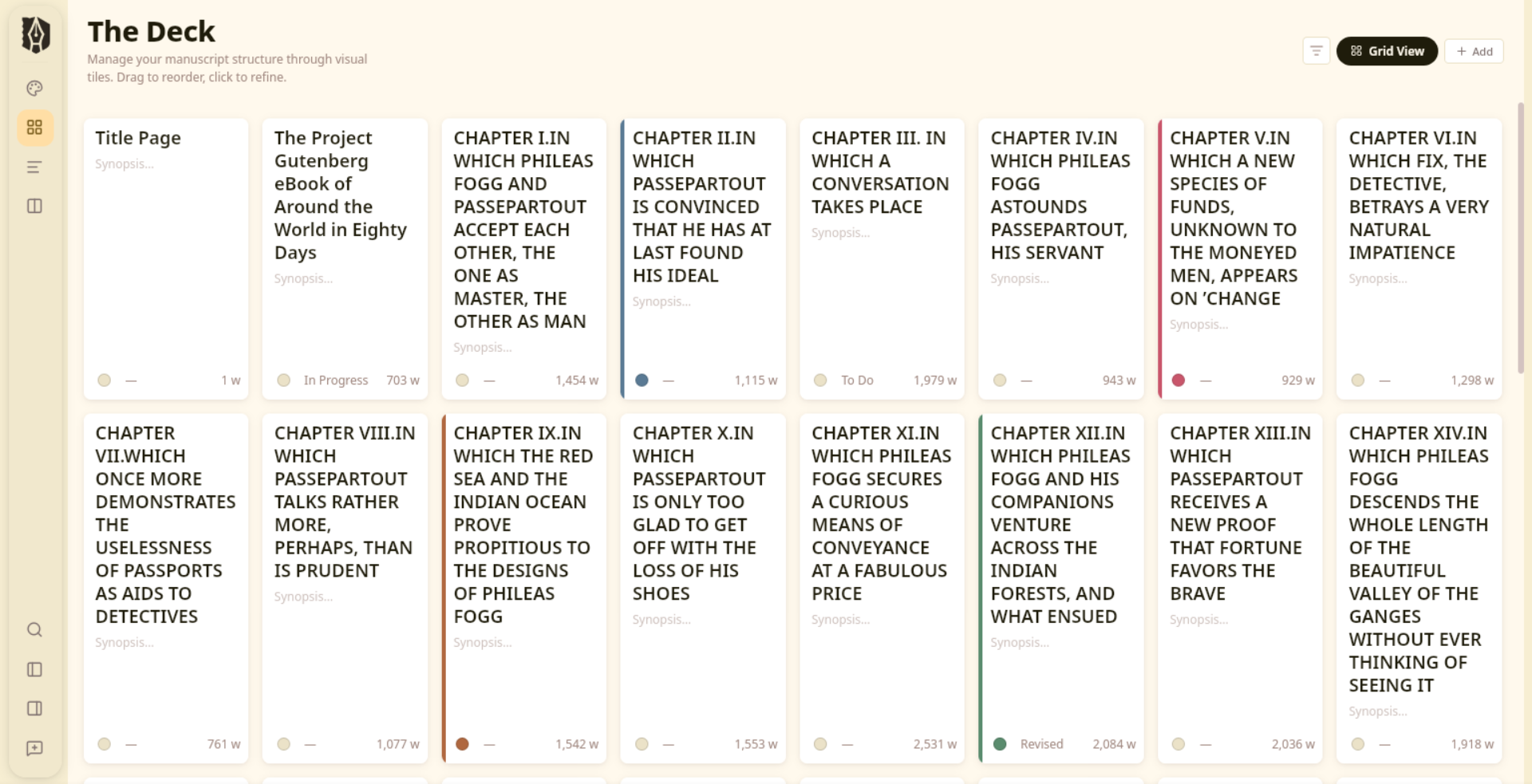 Deckle — The Deck grid view