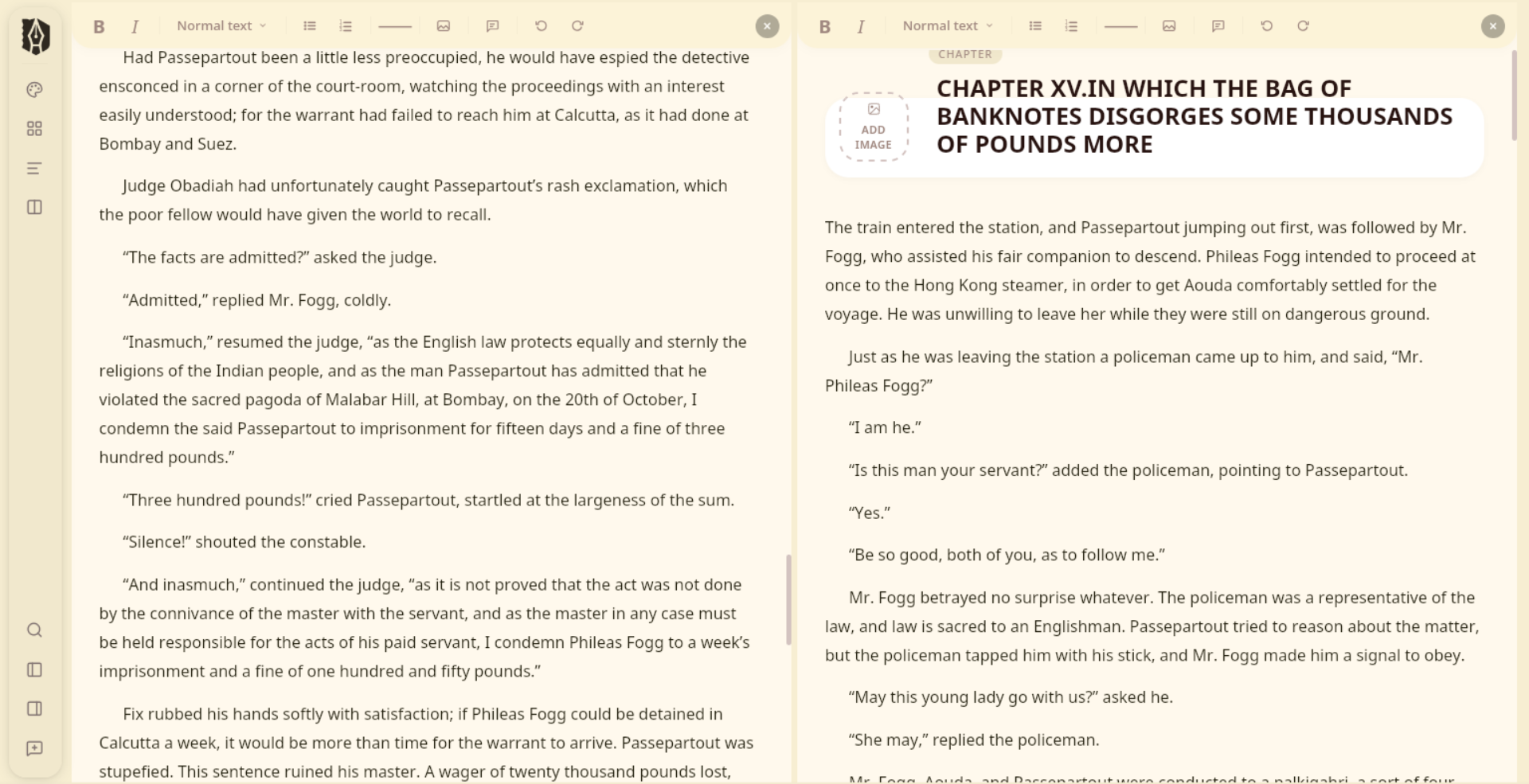 Deckle editor