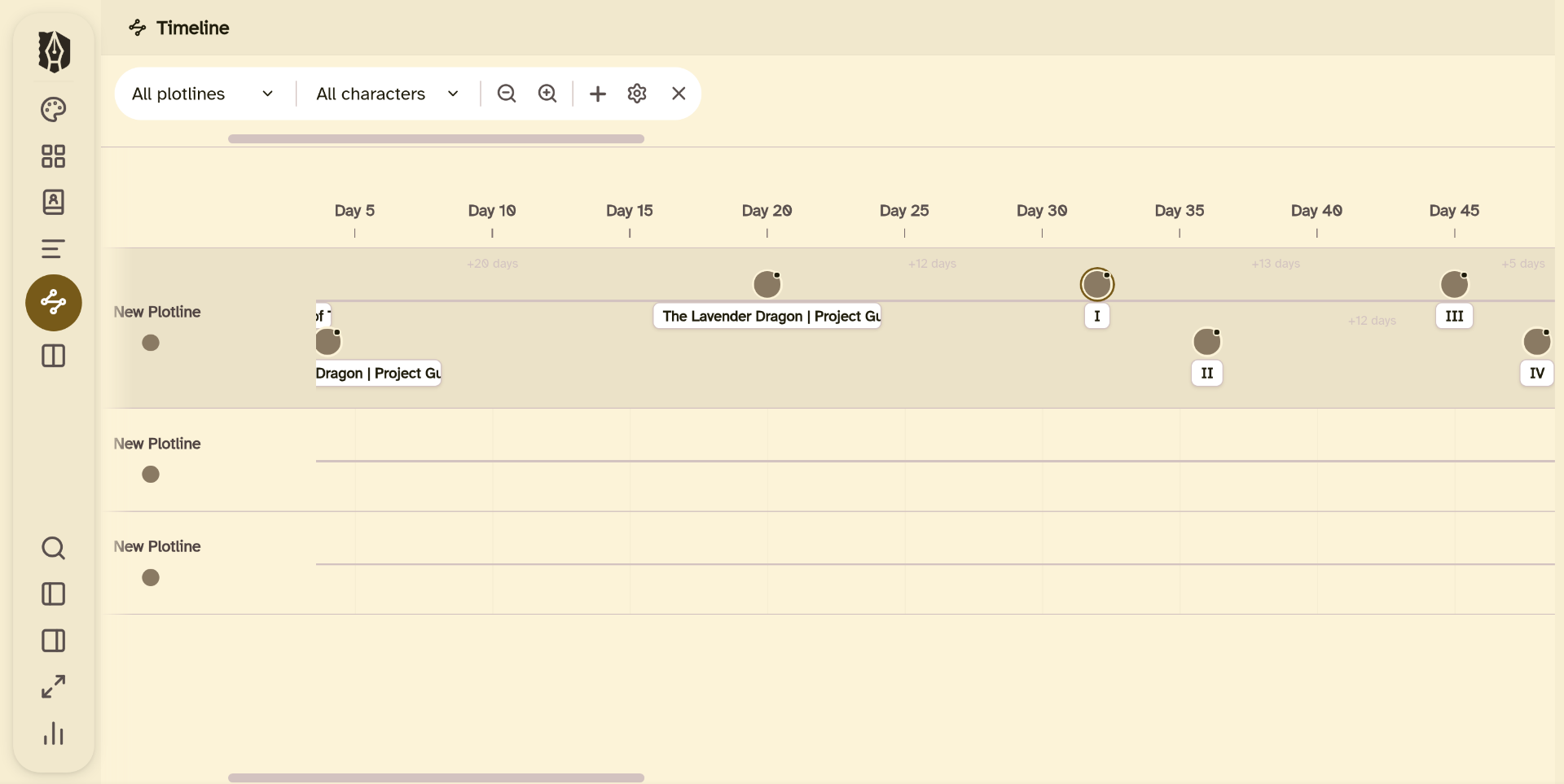 Deckle Timeline: plot events across a swim-lane view